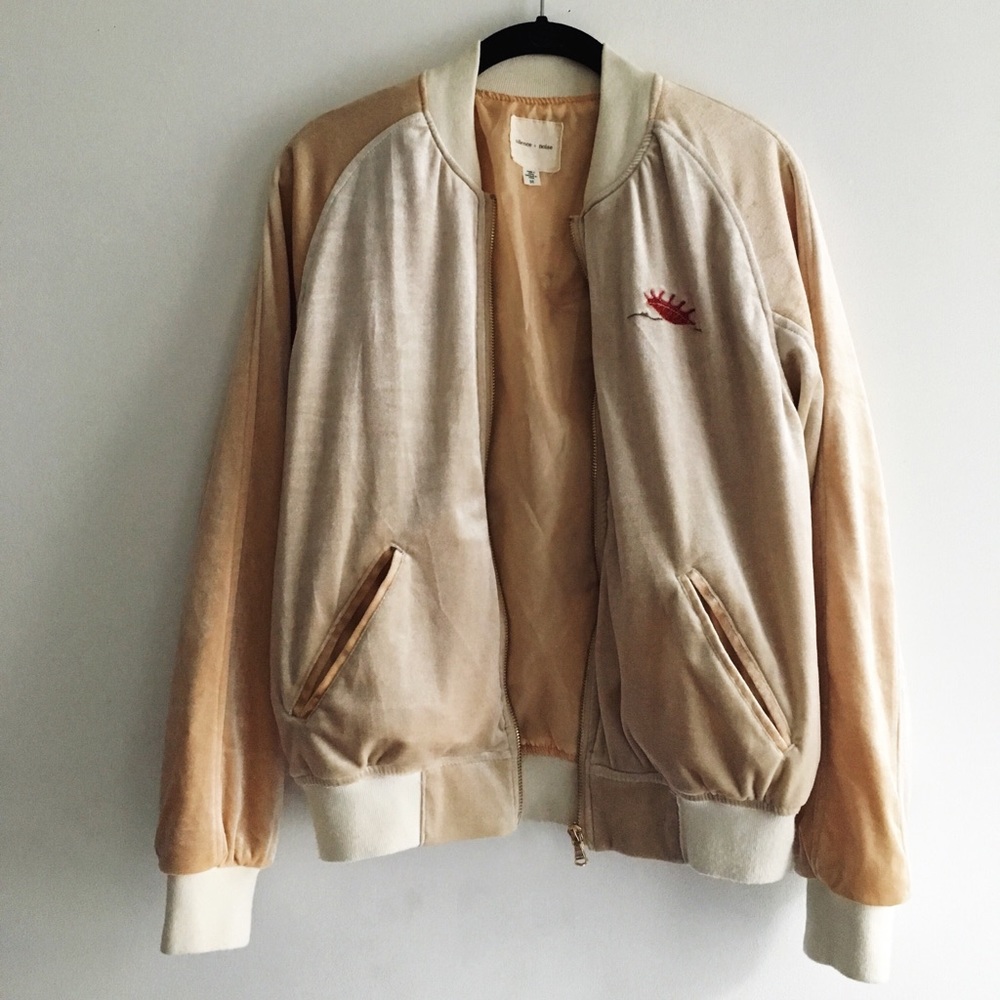Silence + Noise velvet bomber jacket - Picture 2 of 5
